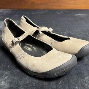 KEEN Putty Brown Taupe Suede Leather Mary Jane Shoes 9